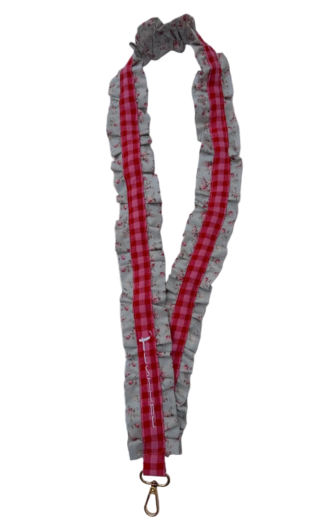 Cuelga móvil volantes rosa