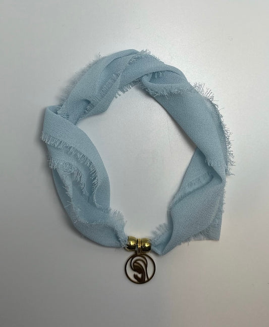 Pulsera/Choker azul cielo