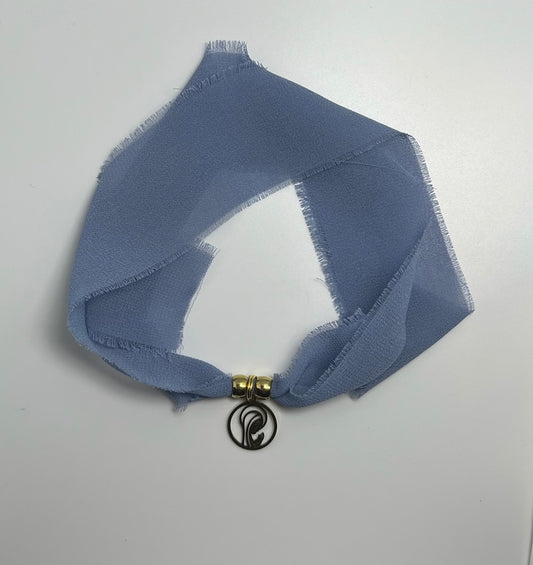 Pulsera/Choker azul noche