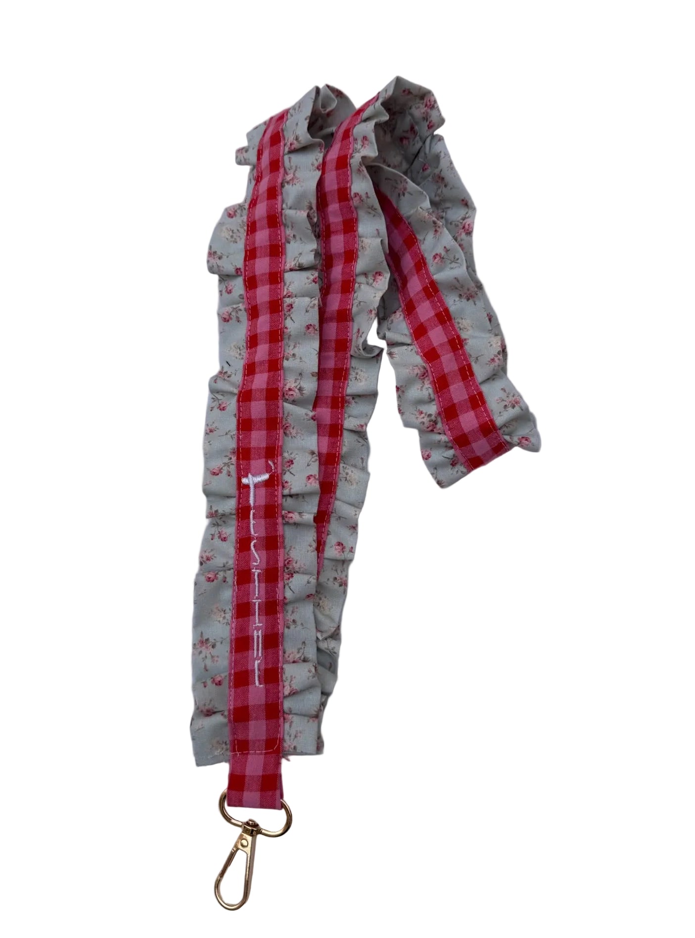 Cuelga móvil volantes rosa