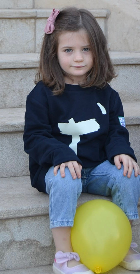 Sudadera azul marino Niño