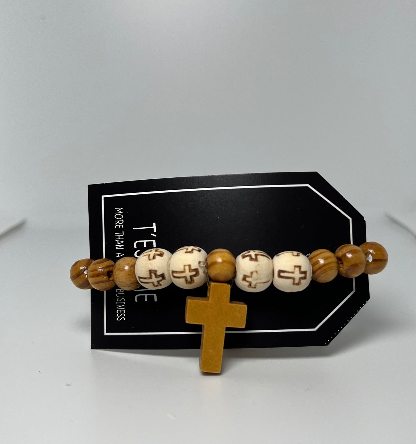 Pulsera bolas de madera