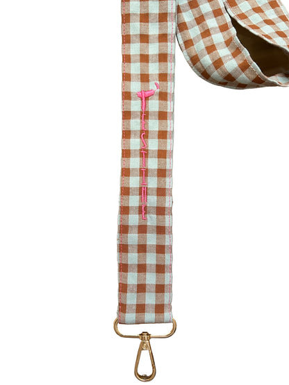 Cuelga móvil marrón y azul