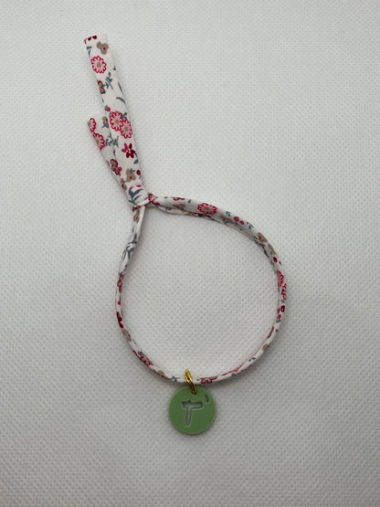 Pulsera cinta flores rosas