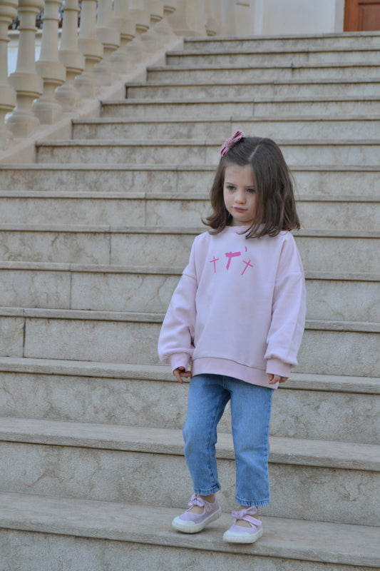 Sudadera Rosa Niño