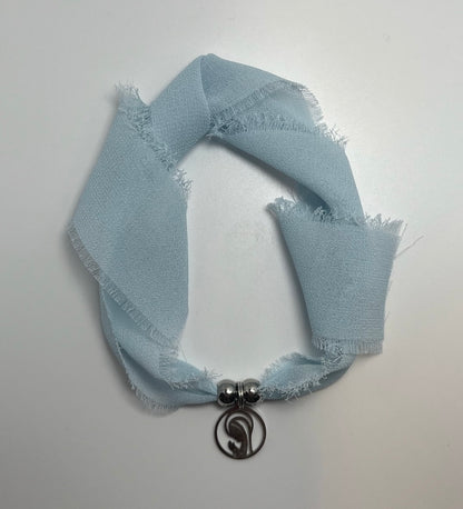 Pulsera/Choker azul cielo