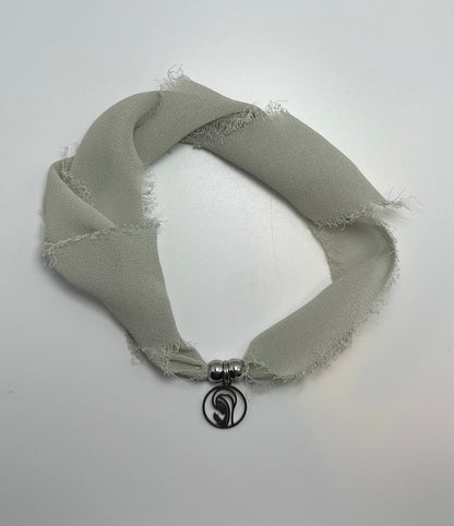 Pulsera/Choker verde oliva