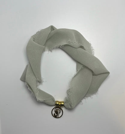 Pulsera/Choker verde oliva