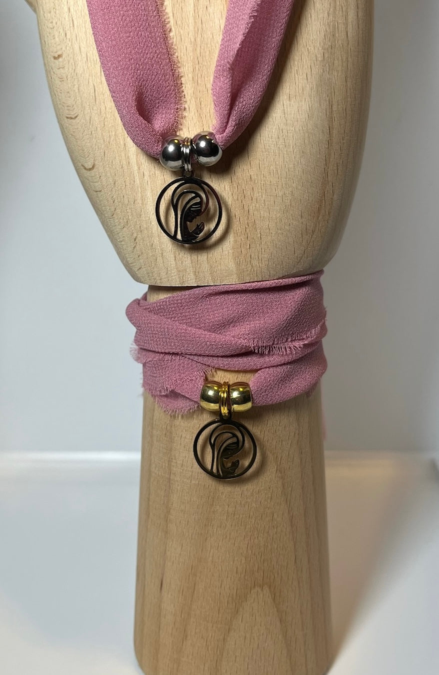 Pulsera/Choker Rosa