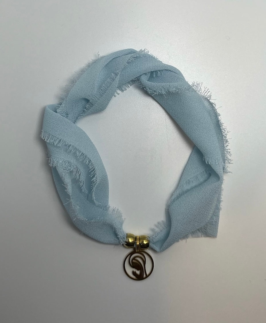 Pulsera/Choker azul cielo