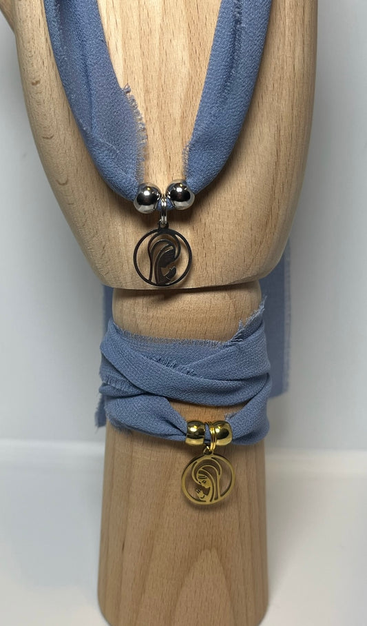 Pulsera/Choker azul noche