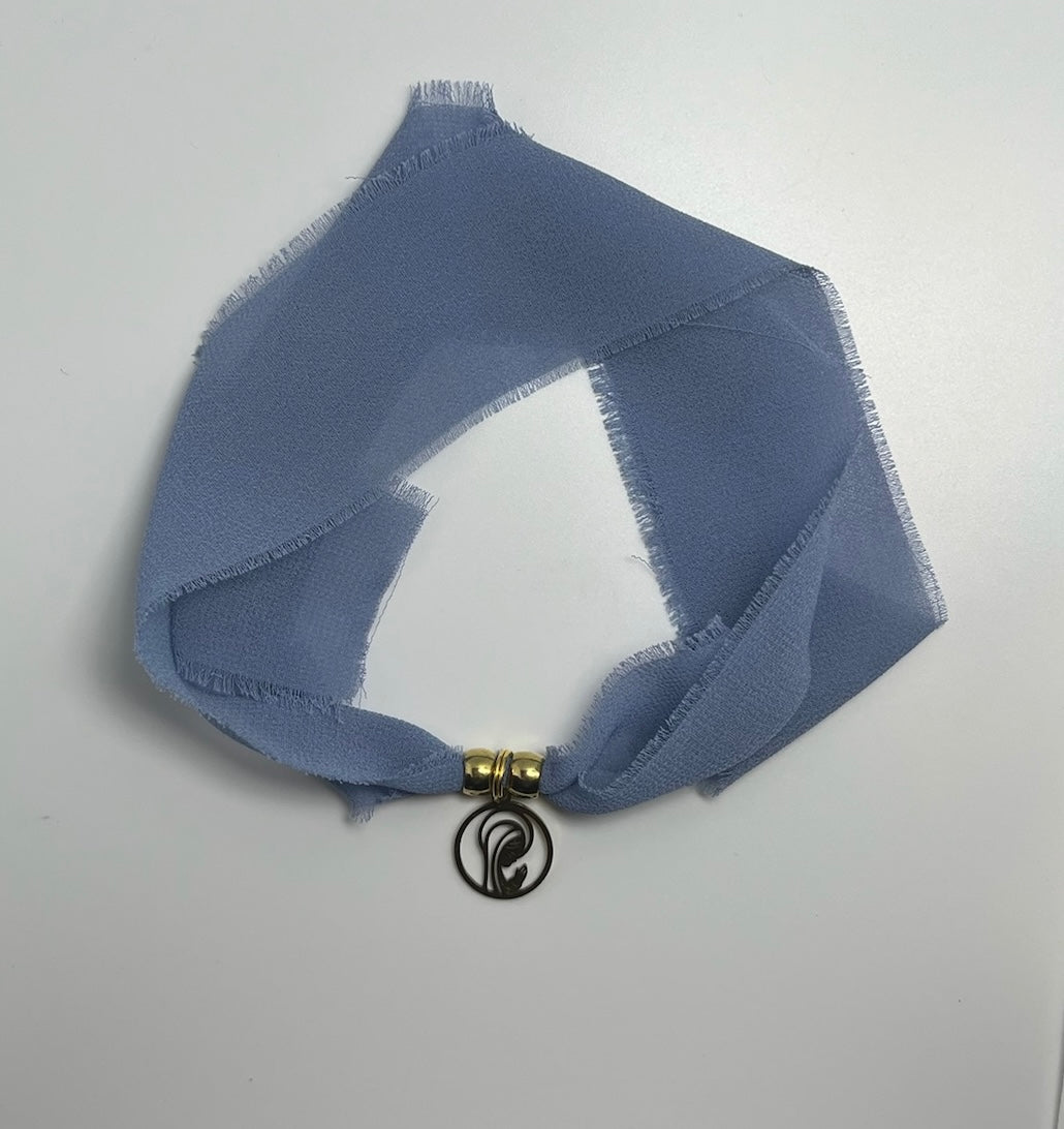 Pulsera/Choker azul noche