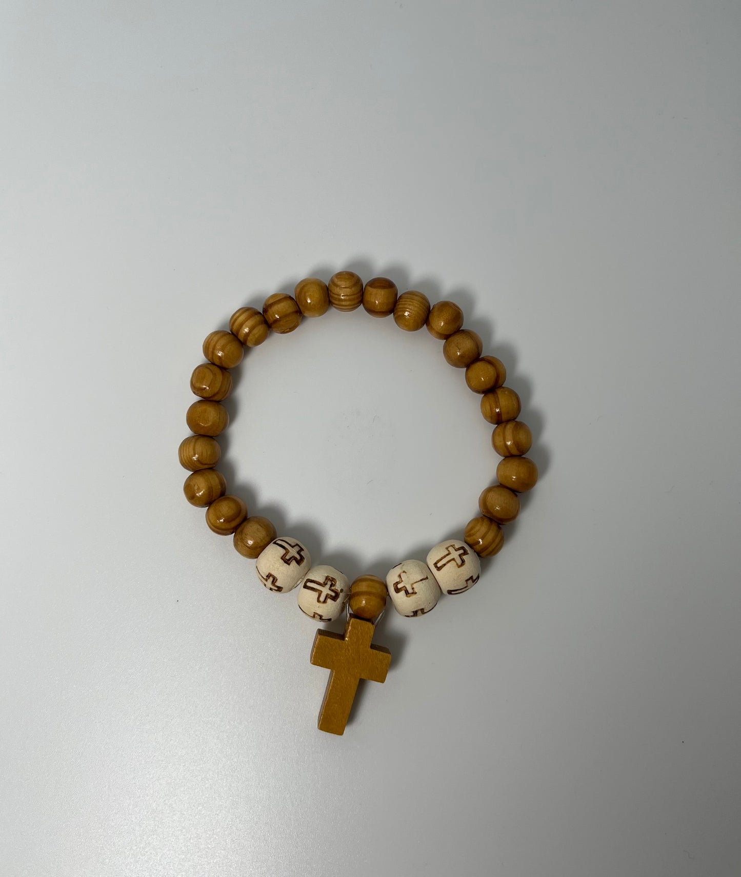 Pulsera bolas de madera