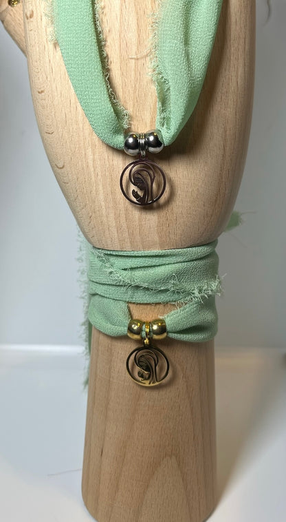 Pulsera/Choker verde