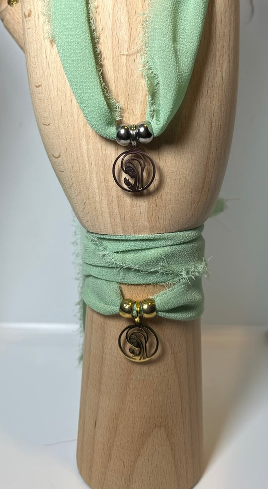 Pulsera/Choker verde