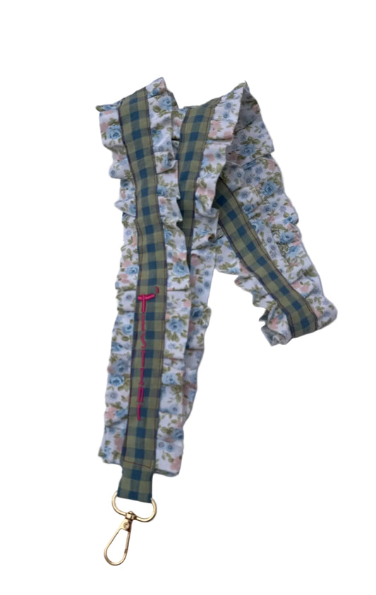 Cuelga móvil volantes azul